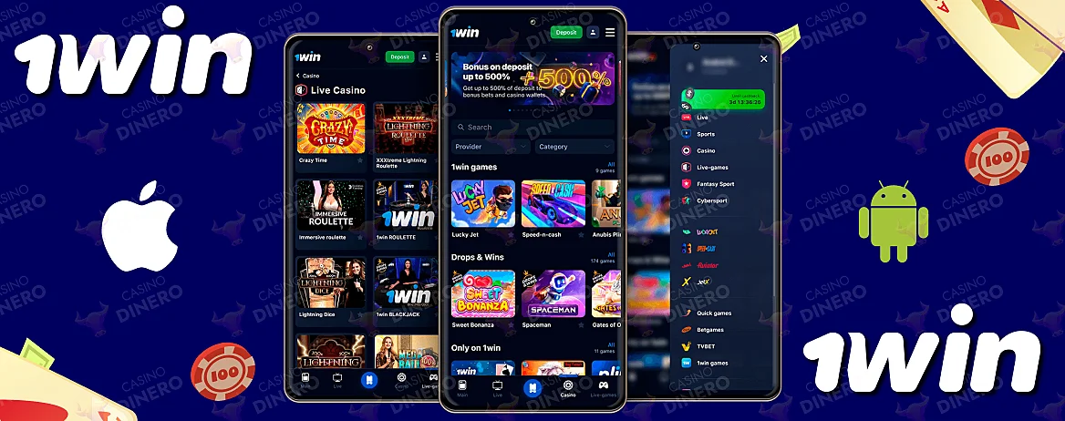 1Win Casino mobile apps