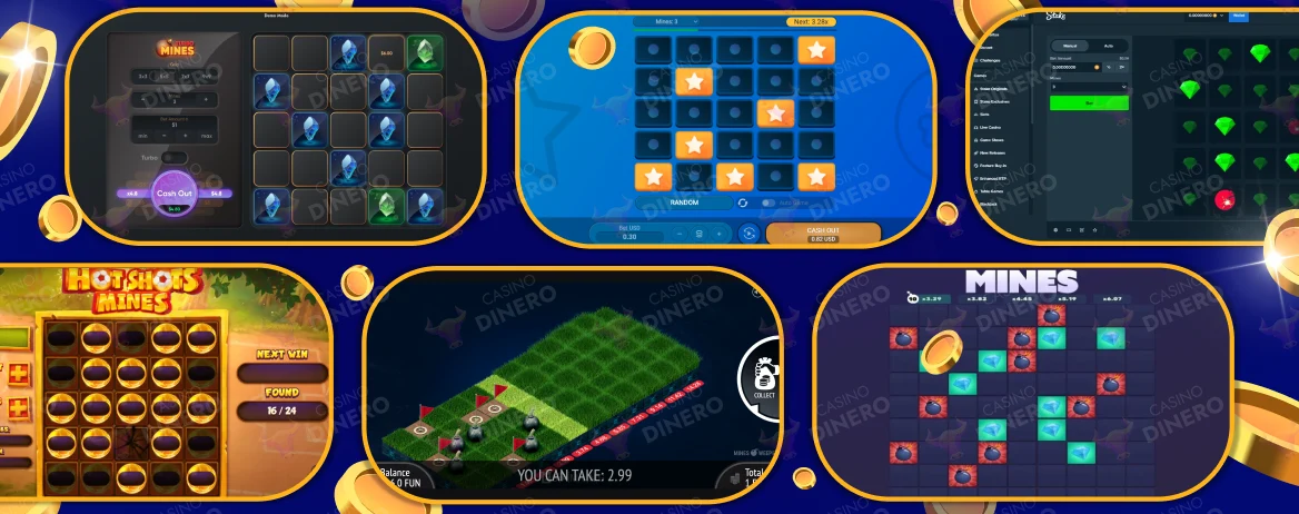 symbols in online Mines games
