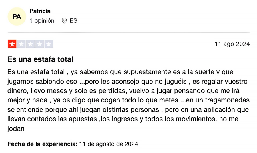 Opinión del jugador sobre el casino Codere