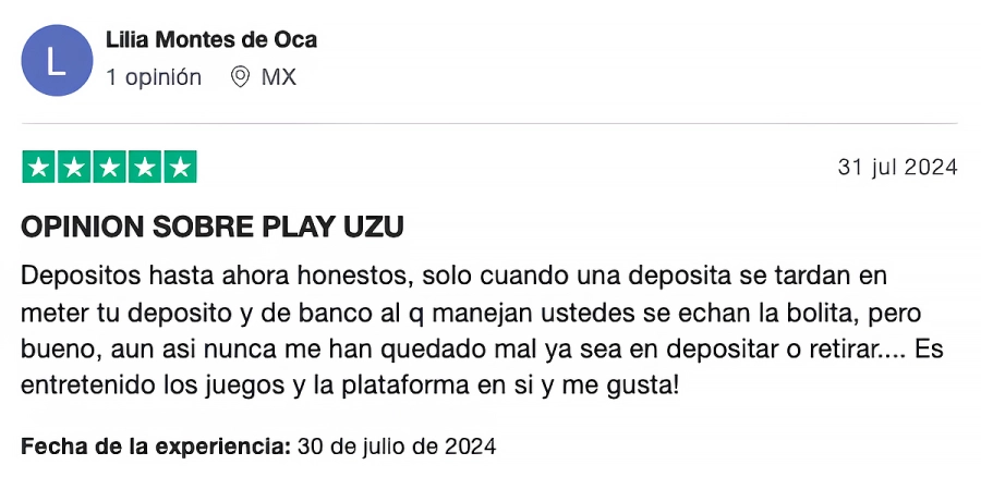 opiniones de jugadores sobre el casino PlayUZU