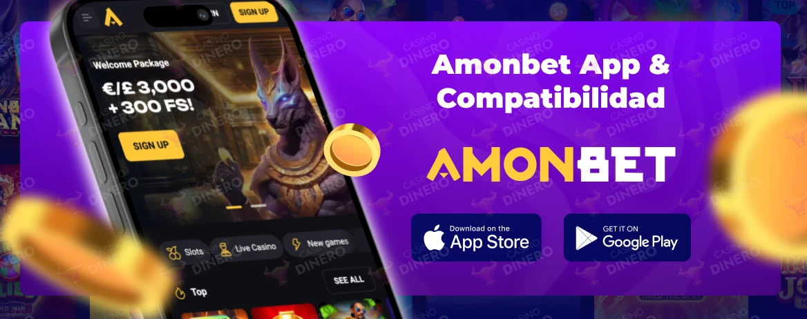 Aplicación móvil Amonbet