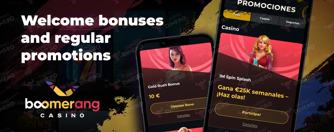 Welcome bonuses Boomerang