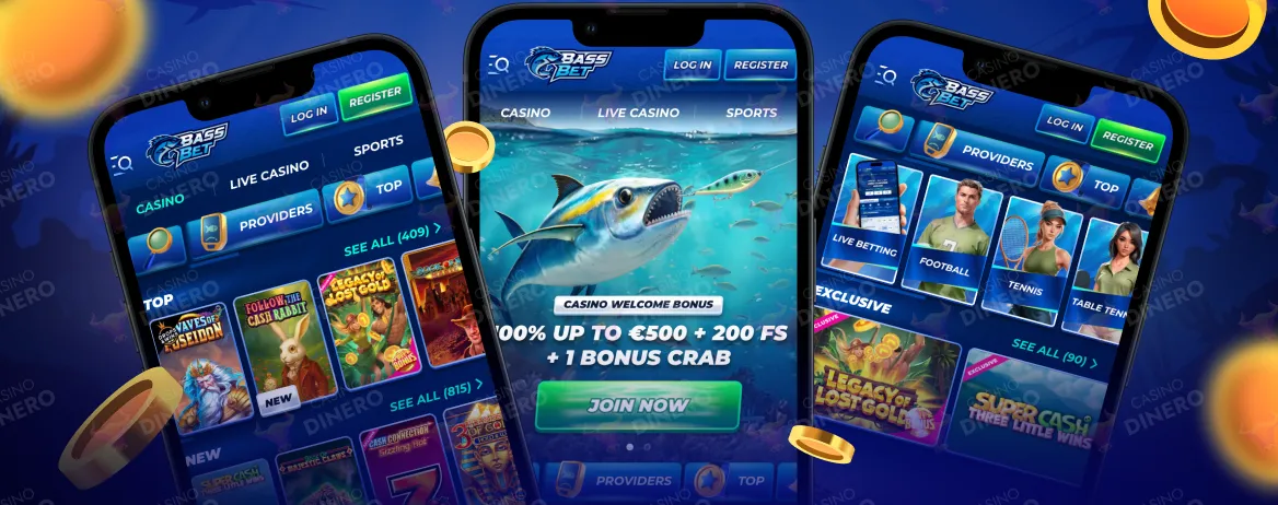 App móvil y versión web BassBet