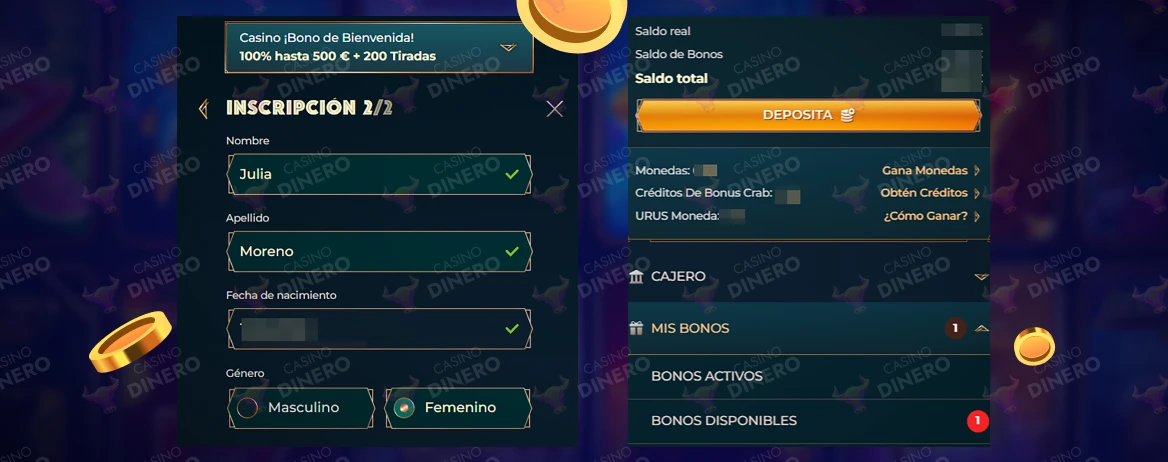 registro en MonsterWin