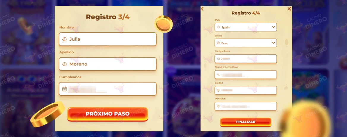Registro y login en Posido Casino