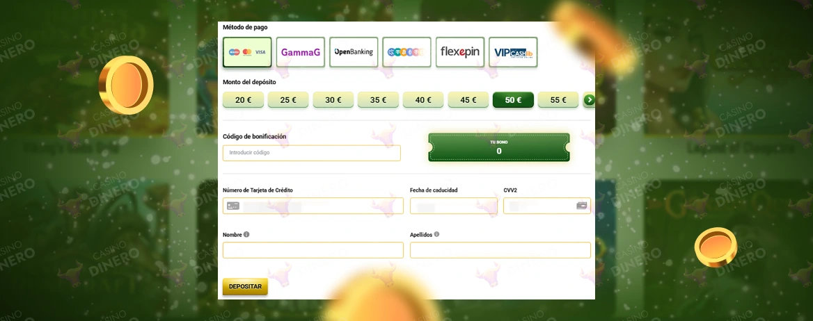Metodo de pago y retirada en Machance Casino