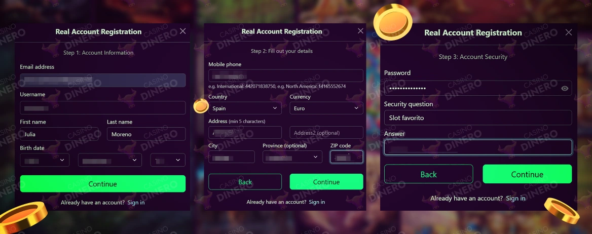 Registro en Avantgarde Casino