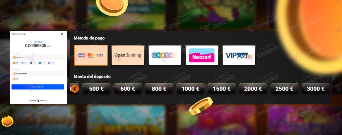 Métodos de pago en Casino Intense 