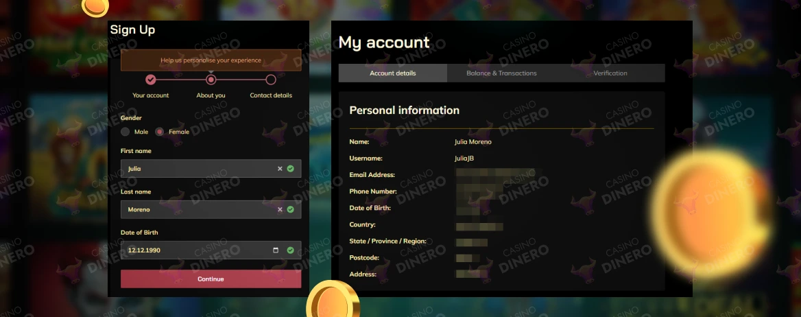 Decode casino registro y cuenta personal