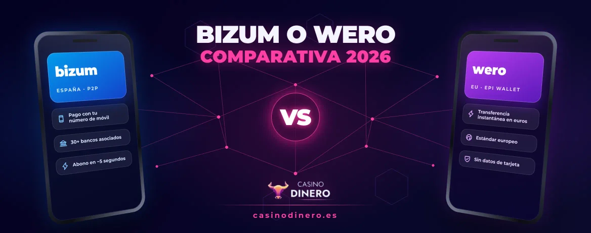 Wero y Bizum en los casinos online