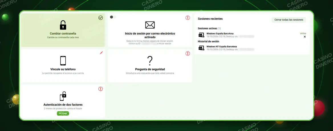 Seguridad de la web BetLabel