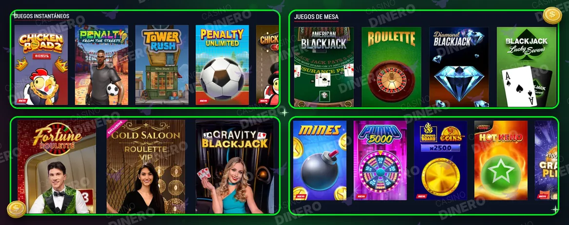 Juegos en Casinado